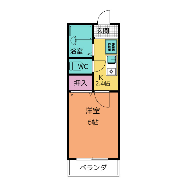 村瀬コーポの間取り