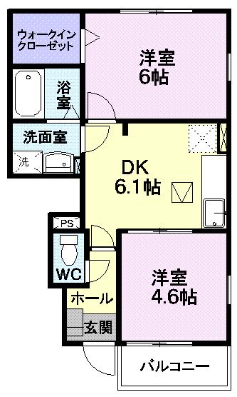 東村山郡山辺町大字山辺のアパートの間取り