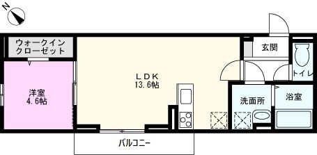 （仮）Ｄ－ＲＯＯＭ草加市谷塚町の間取り