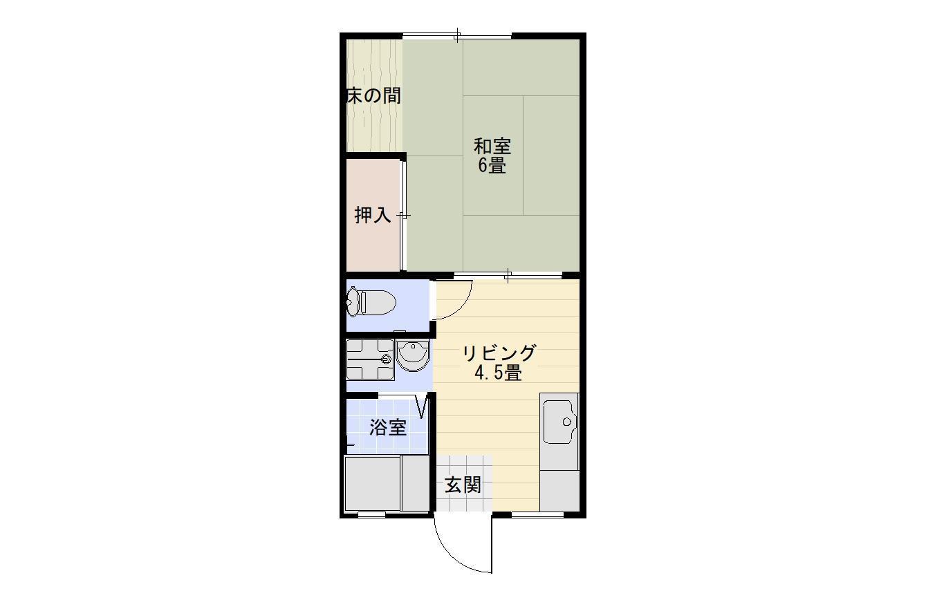 枝堀ハイツの間取り