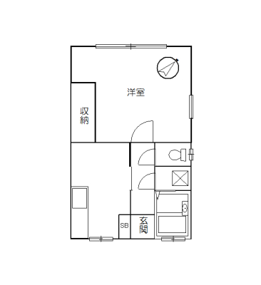 【三葉荘Bの間取り】