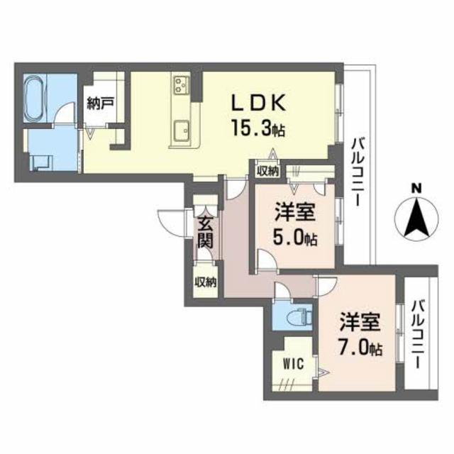 【ピアヌーラ山根町（ＢＥＬＳ認証）の間取り】