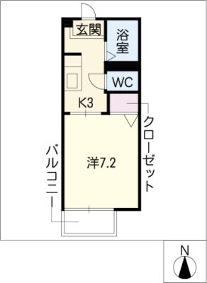 シャンテ赤城の間取り