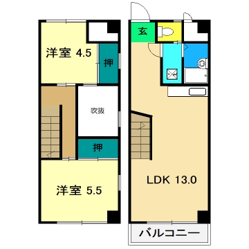 LB-1の間取り