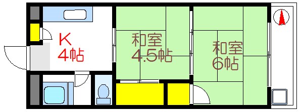 江戸川区江戸川のマンションの間取り