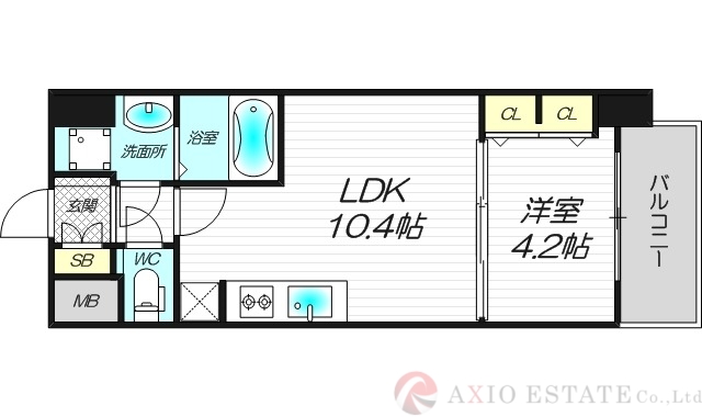 スプランディッド新大阪VIの間取り