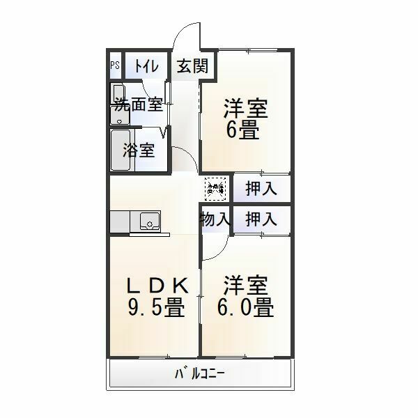 シャインハイム池端の間取り