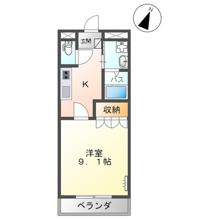 出雲市今市町南本町のアパートの間取り