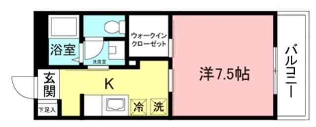 川崎市麻生区五力田のマンションの間取り