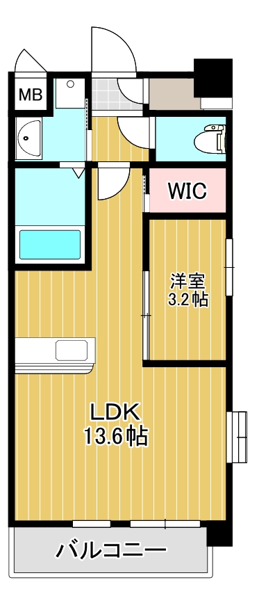 ハイネス徳力の間取り