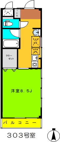 クリーンハイツホソヤの間取り