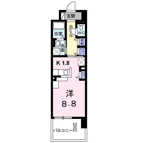 大和高田市大中東町のマンションの間取り