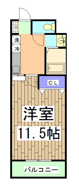 京都市中京区壬生神明町のマンションの間取り