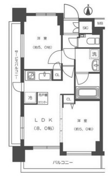 エステムプラザ池袋ザ・ヴィンテージの間取り