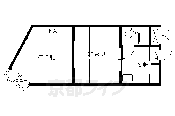 ブランドハウス京都二条城の間取り