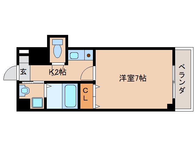 橿原市上品寺町のマンションの間取り