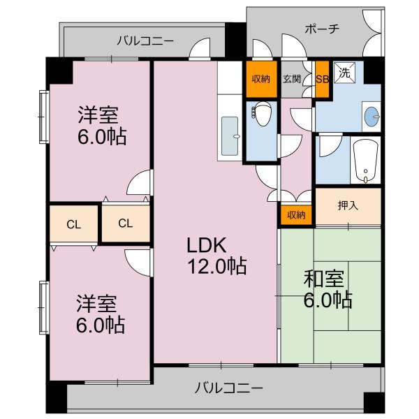 エターナルそつ啄館の間取り