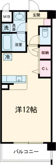 泉佐野市笠松のマンションの間取り