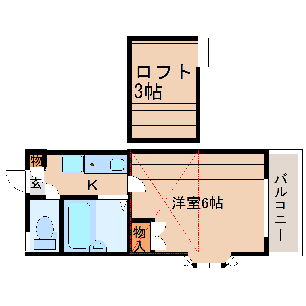 ユーゴーハイムの間取り