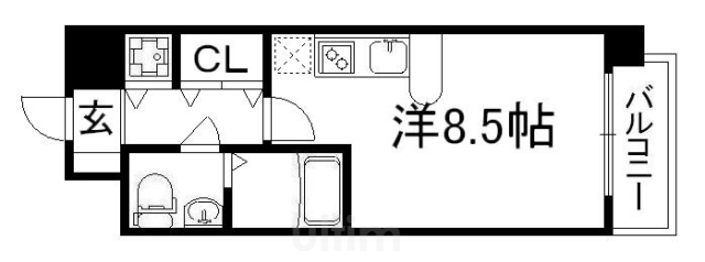 エスライズ京都河原町の間取り