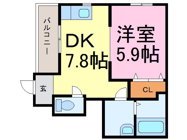 アルファーステイKSの間取り