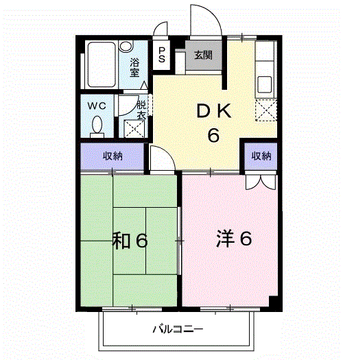 畠田ハイツの間取り