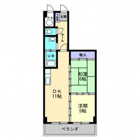 ハイツ御門館の間取り