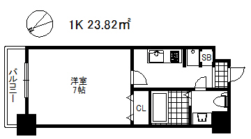 アプリーレ神戸元町の間取り