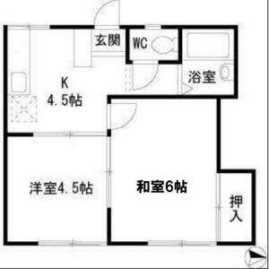 座間市入谷西のアパートの間取り