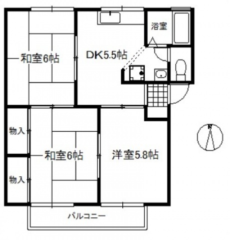 フローレス93の間取り