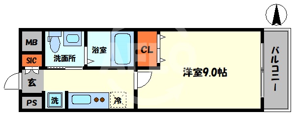 リアライズ住之江公園の間取り