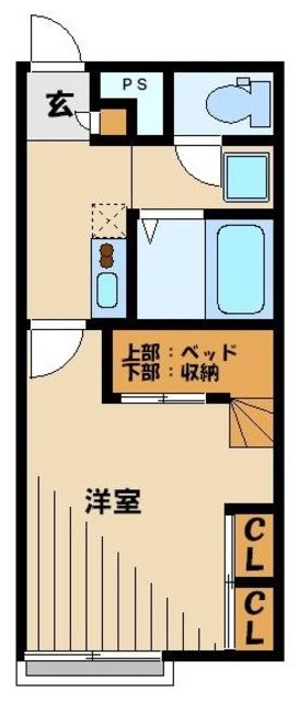 所沢市中富南のアパートの間取り