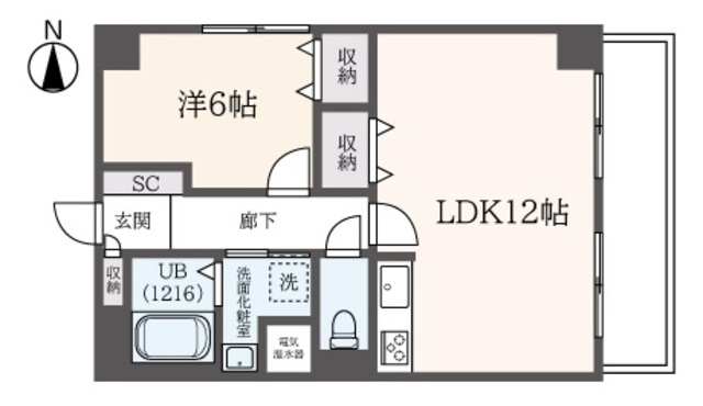 世田谷区宮坂のマンションの間取り