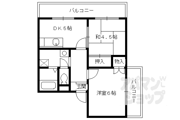 サニークレストの間取り写真
