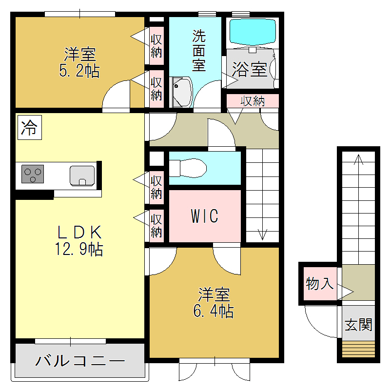 ヴィフレーヴの間取り