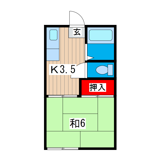 ハイツ清風の間取り