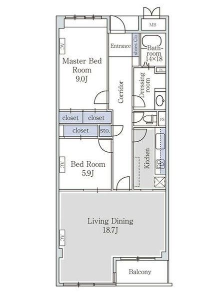 アーバンコート市ヶ谷の間取り