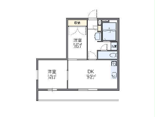 レオパレスウイングＡの間取り