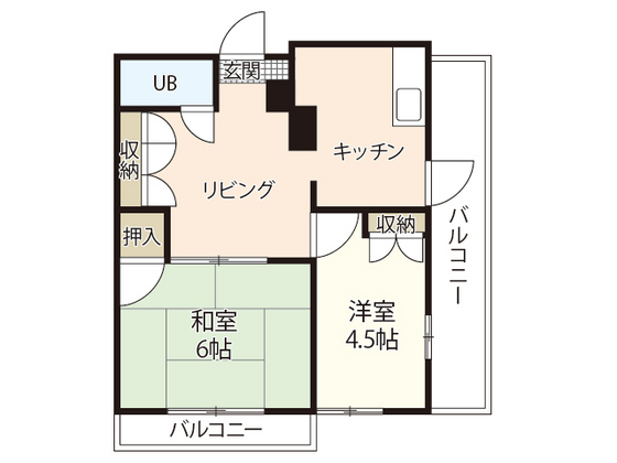 広島市南区堀越のマンションの間取り