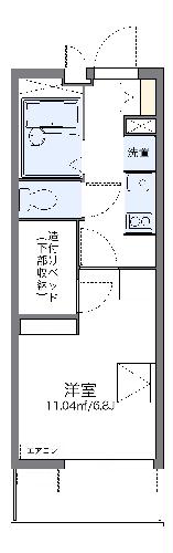 レオパレスビスタリー仁の間取り