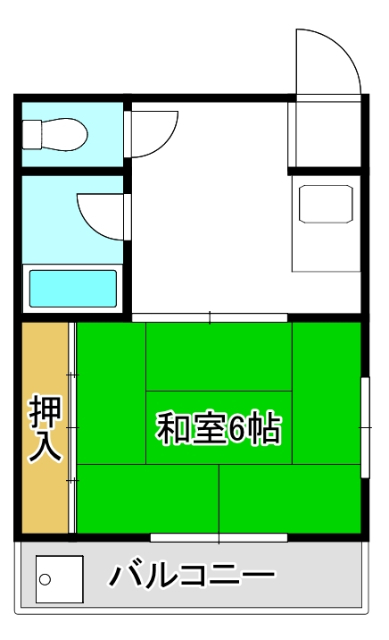 大阪市天王寺区清水谷町のマンションの間取り