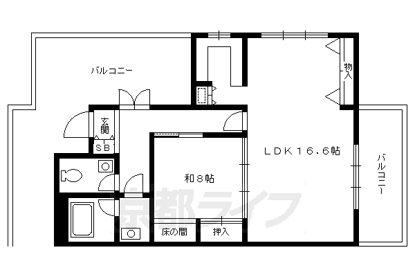 ドムス鴨川の間取り