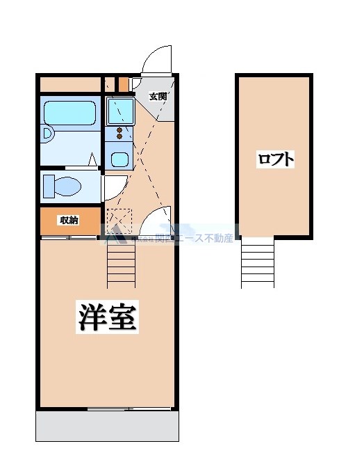 レオパレス太子田の間取り