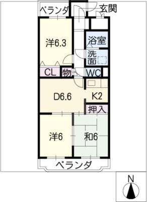 Ｍａｊｅｓｔａｔｅの間取り