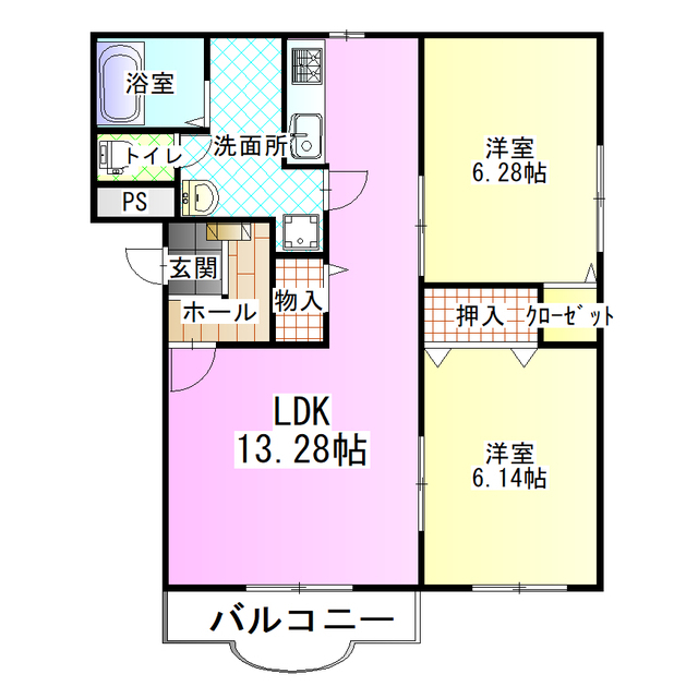 サンモール大里の間取り