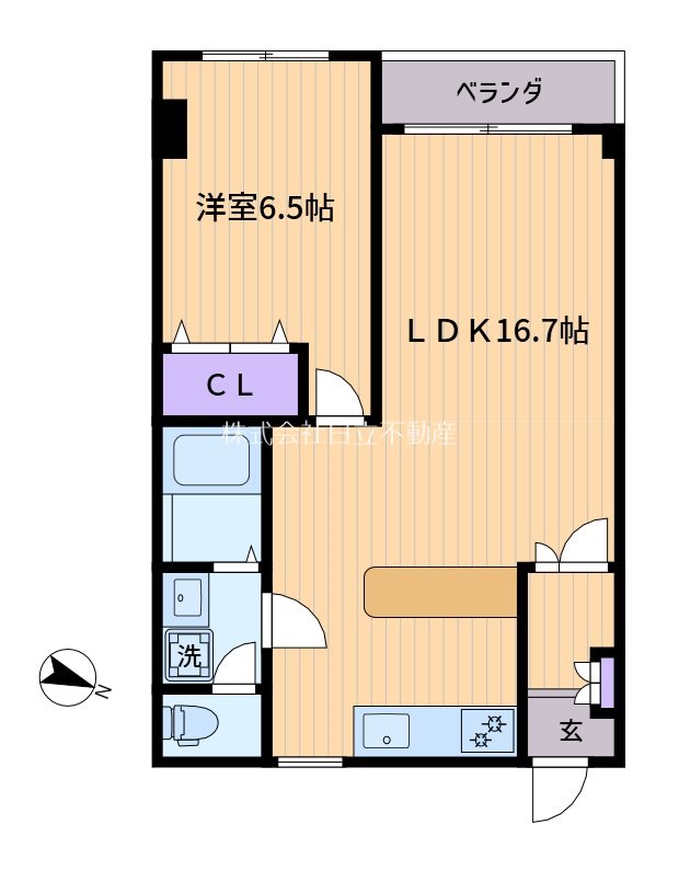 千代田マンション代田橋の間取り