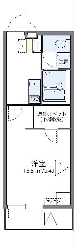 レオパレスグリーンパイン松本の間取り