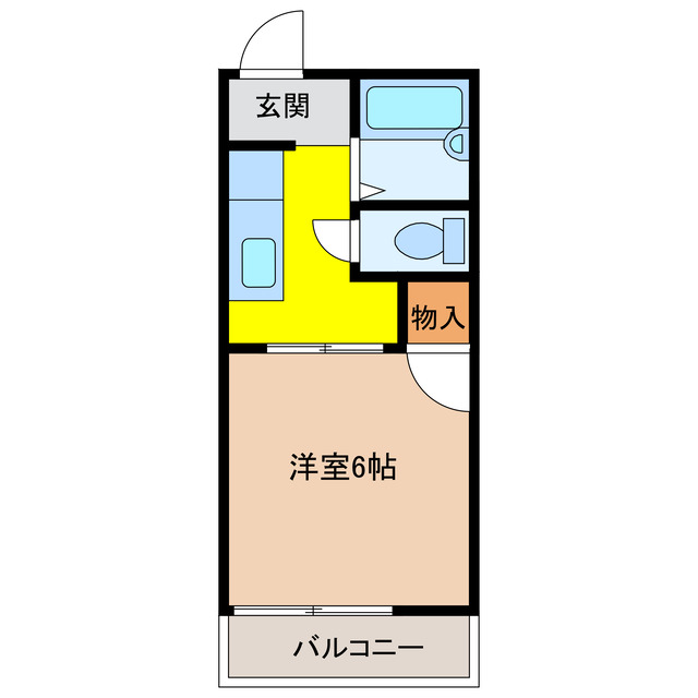 碧南市栄町のアパートの間取り