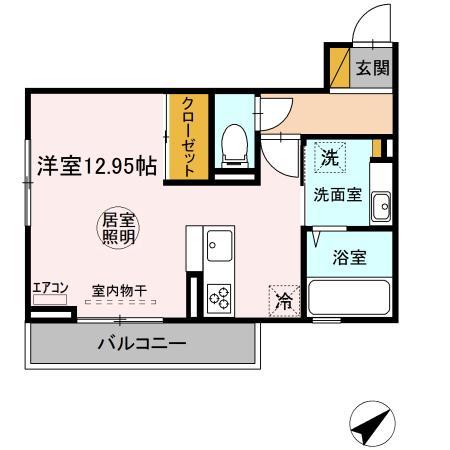 木更津市港南台のアパートの間取り