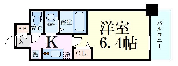 プレサンス新大阪ジェイズの間取り